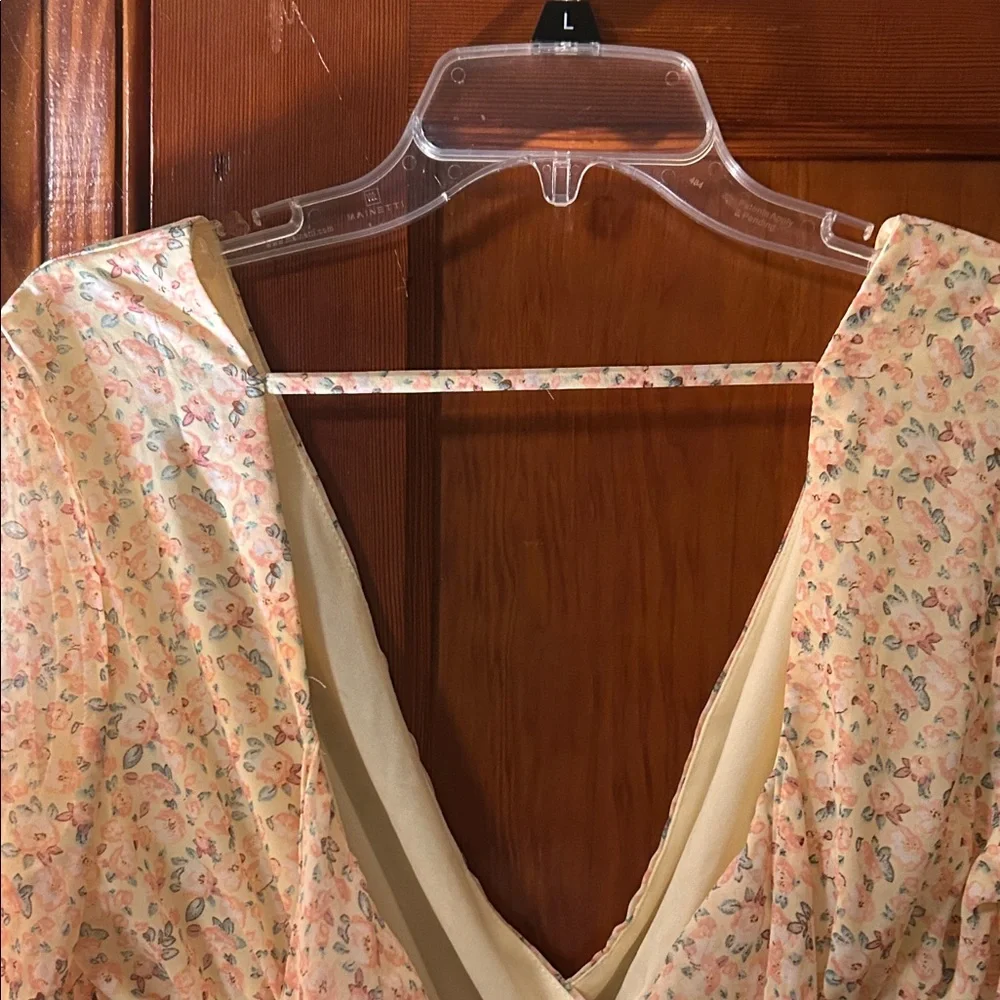 Floral Wrap-Front Mini Dress - Picture 7 of 12